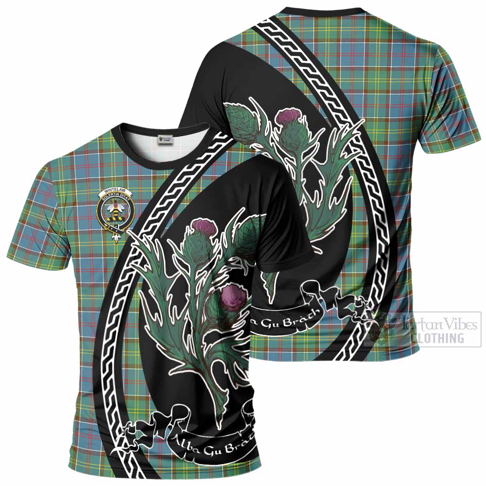 Whitelaw Family Crest Tartan T-Shirt Alba Thistle Inspired - Tartan Vibes Clothing
