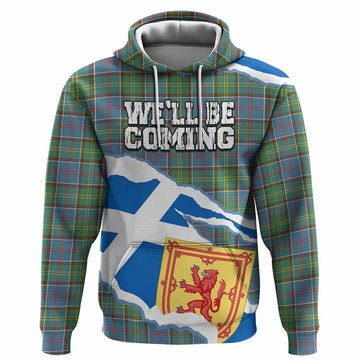 Whitelaw Scotland Football Tartan Hoodie We'll Be Coming