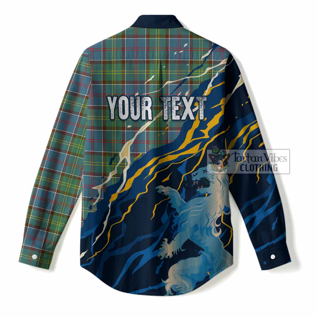 Whitelaw Scotland Tartan Women Casual Shirt WC2026 Football - We'll Be Coming