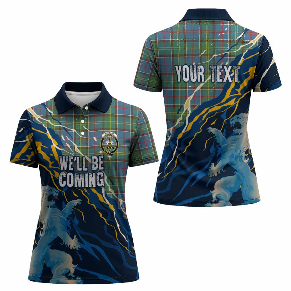 Whitelaw Scotland Tartan Women Polo Shirt WC2026 Football - We'll Be Coming
