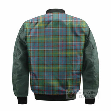 Whitelaw Tartan Accent Bomber Jacket with Family Crest