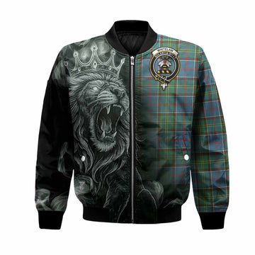 Whitelaw Tartan Bomber Jacket Roaring Lion Heritage