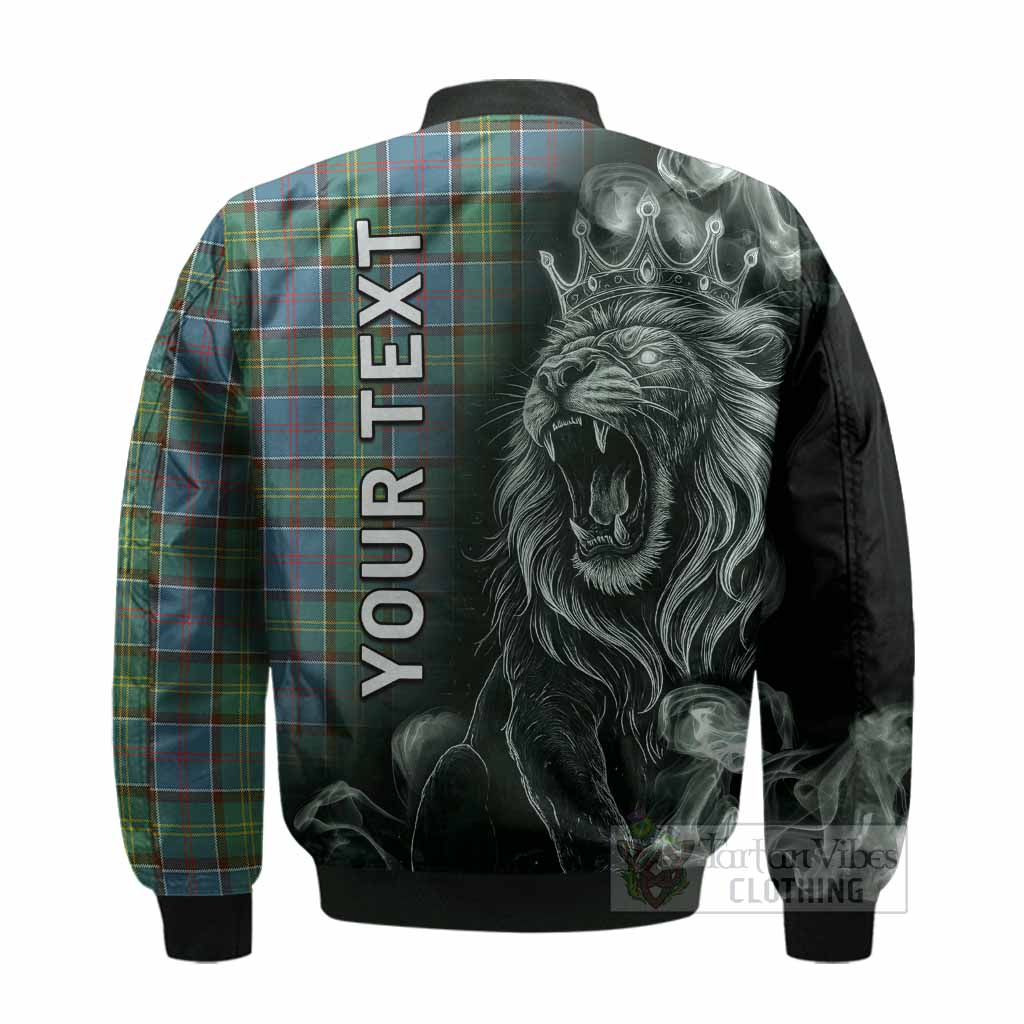 Whitelaw Tartan Bomber Jacket Roaring Lion Heritage