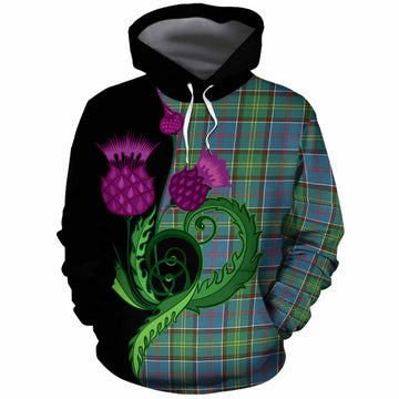 Whitelaw Tartan Cotton Hoodie Traditional Scottish Thistle