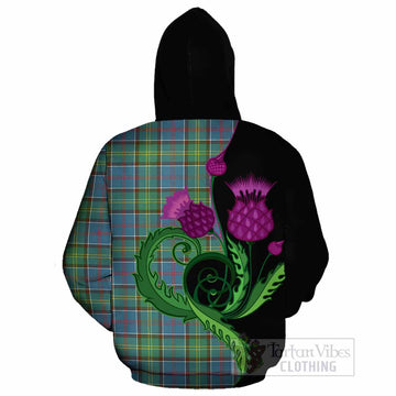 Whitelaw Tartan Cotton Hoodie Traditional Scottish Thistle