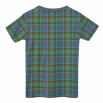 Whitelaw Tartan Crest Kid T-shirt Ferocious Lion Style
