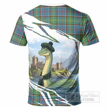 Whitelaw Tartan Crest Loch Ness Monster Scottish Heritage Art T-Shirt