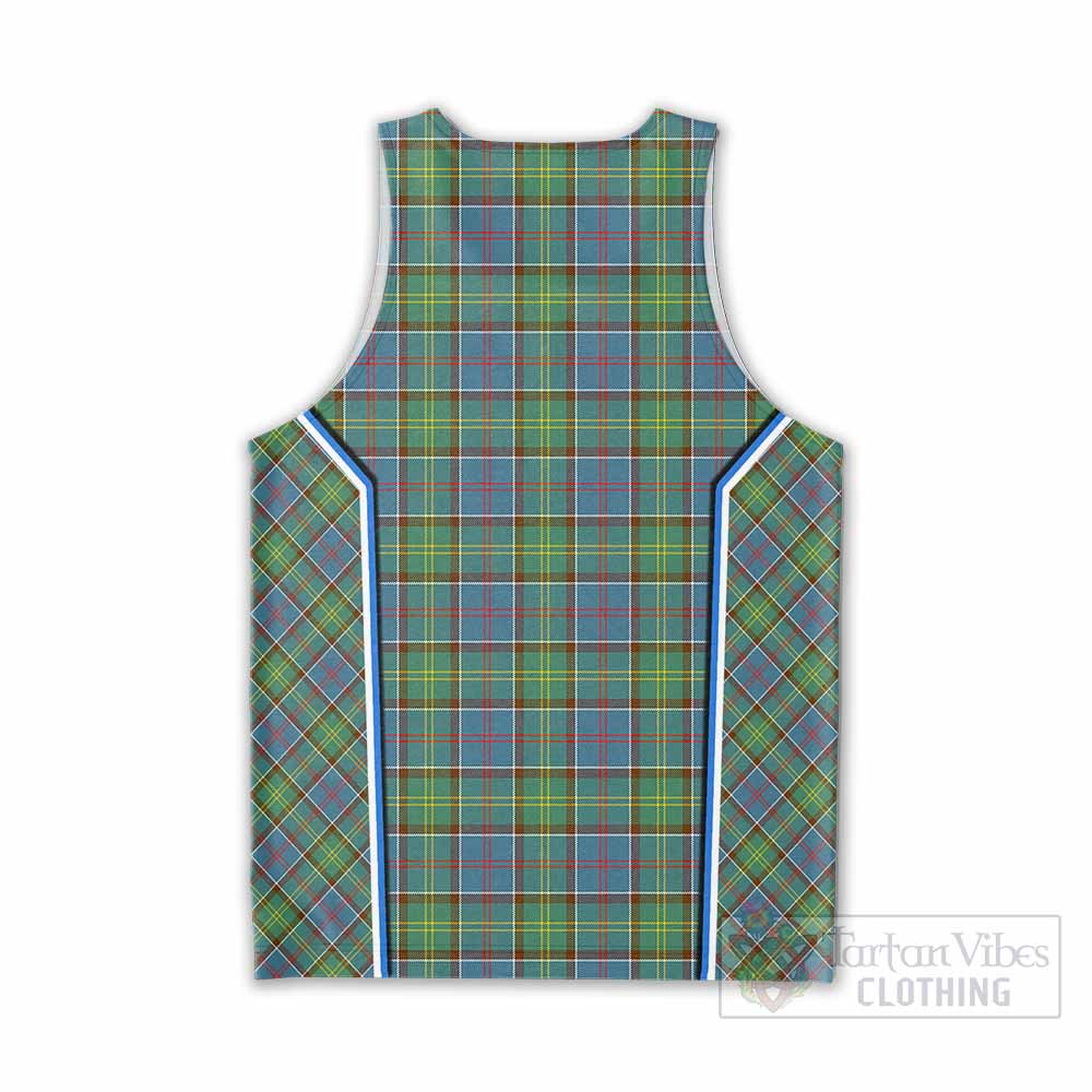 Whitelaw Tartan Crest Men Tank Top Scotland Coat of Arm Flag Style - Tartan Vibes Clothing