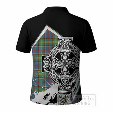 Whitelaw Tartan Crest Polo Shirt Scottish Celtic Cross Heritage - Tartan Vibes Clothing