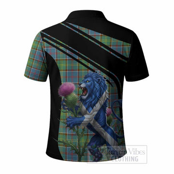 Whitelaw Tartan Crest Polo Shirt Scottish Lion Rampant Thistle - Tartan Vibes Clothing