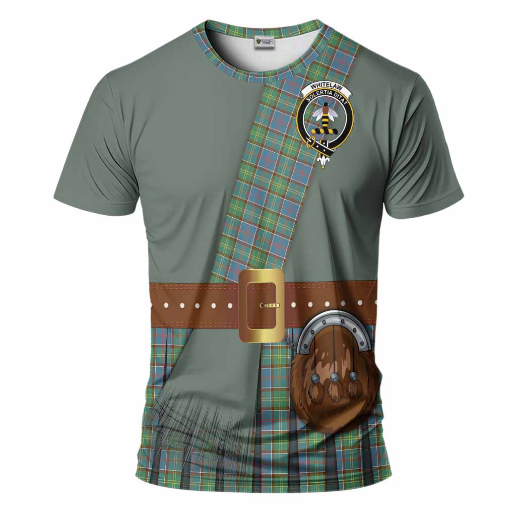 Whitelaw Tartan Crest T-Shirt Kilt Costume Style