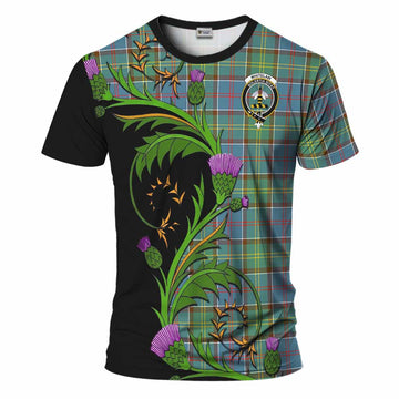 Whitelaw Tartan Crest T-Shirt Scottish Thistle Pride Heritage Art