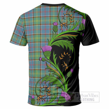 Whitelaw Tartan Crest T-Shirt Scottish Thistle Pride Heritage Art