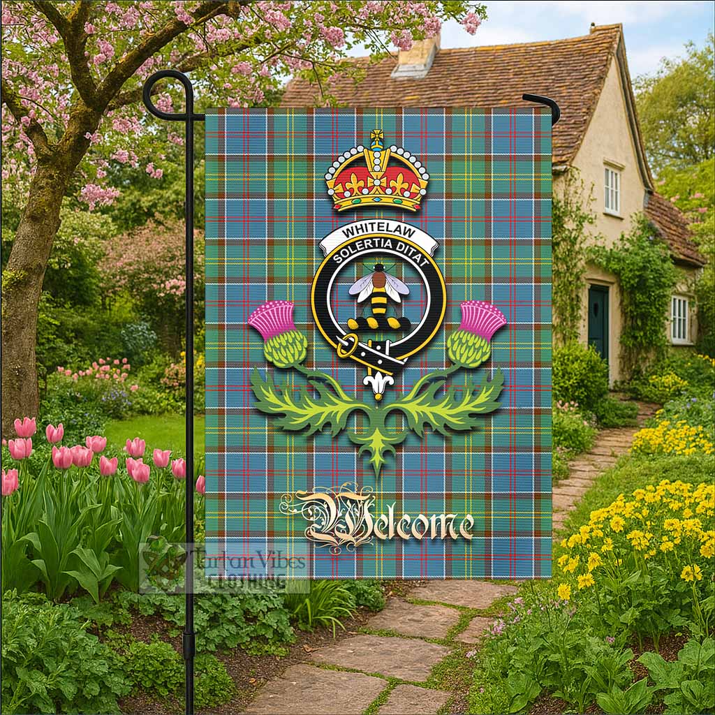 Whitelaw Tartan Family Crest Garden Flag Royal Thistle Welcome Style - Tartan Vibes Clothing