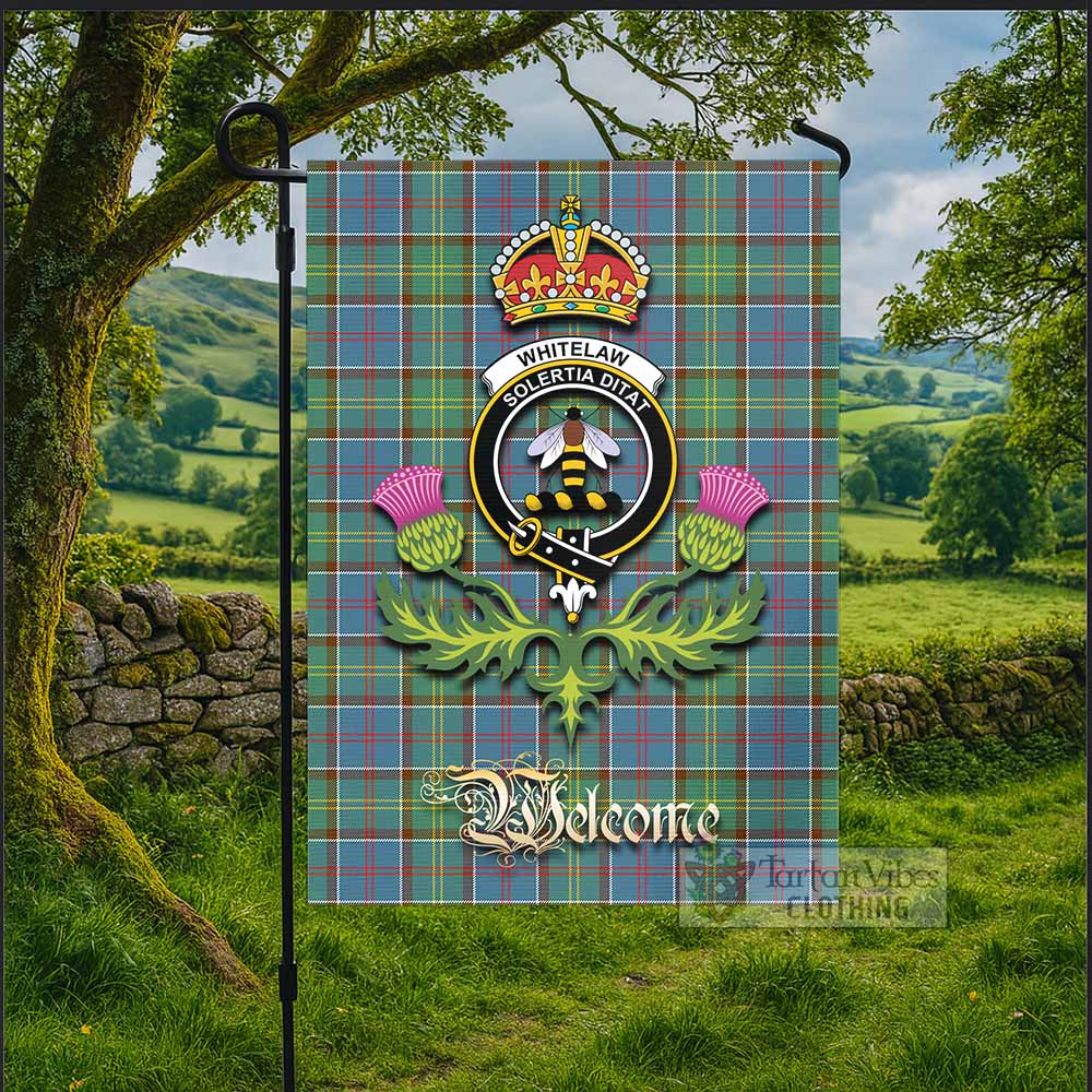 Whitelaw Tartan Family Crest Garden Flag Royal Thistle Welcome Style - Tartan Vibes Clothing