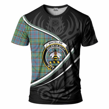 Whitelaw Tartan Family Crest T-shirt Celtic Scottish Thistle Floral - Tartan Vibes Clothing