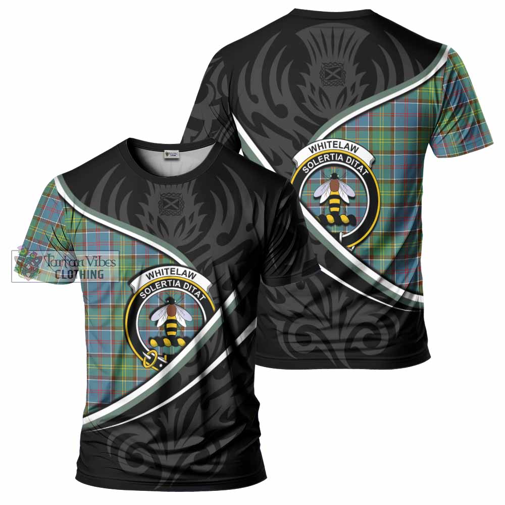 Whitelaw Tartan Family Crest T-shirt Celtic Scottish Thistle Floral - Tartan Vibes Clothing