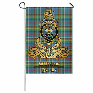 Whitelaw Tartan Garden Flag with Highland Thistle Cherish Family Crest Style