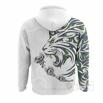 Whitelaw Tartan Lion Roar Hoodie Alba Gu Brath with Celtic Motifs