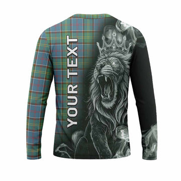 Whitelaw Tartan Long Sleeve T-Shirt Roaring Lion Heritage