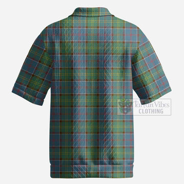 Whitelaw Tartan Men’s Polo Sweater Top with Family Crest