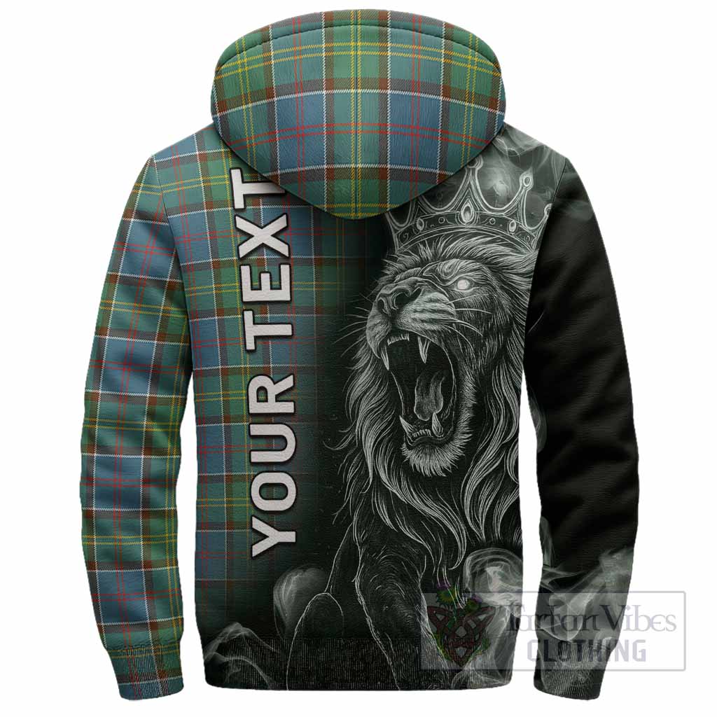 Whitelaw Tartan Sherpa Hoodie Roaring Lion Heritage