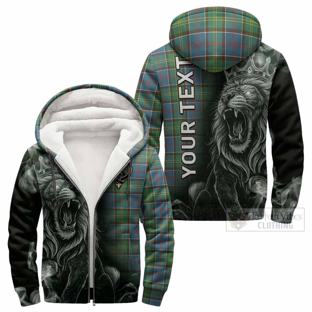 Whitelaw Tartan Sherpa Hoodie Roaring Lion Heritage