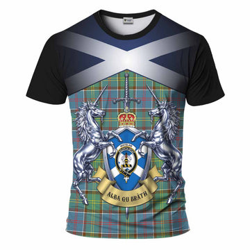 Whitelaw Tartan T-Shirt Alba Gu Brath Unicorn Crest