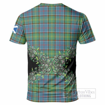 Whitelaw Tartan T-Shirt Thistle Scottish Spirit