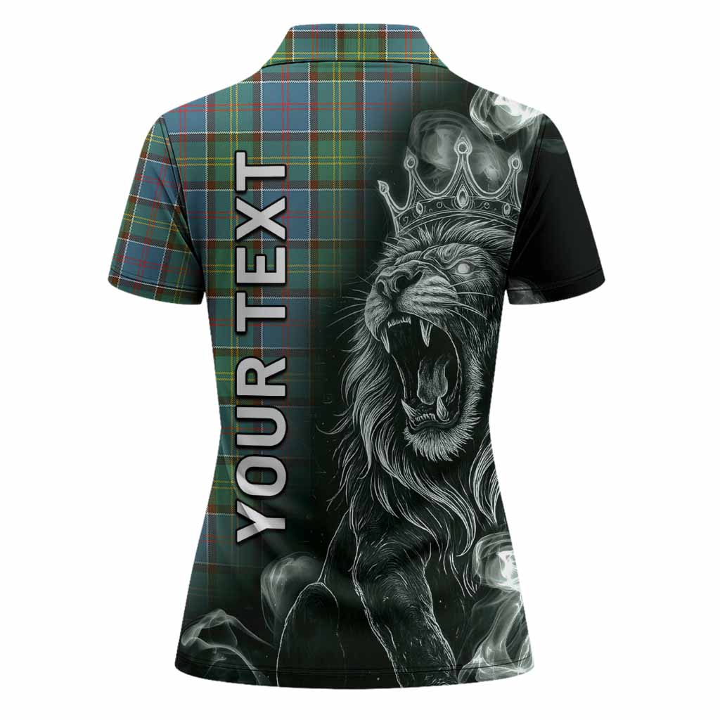 Whitelaw Tartan Women Polo Shirt Roaring Lion Heritage