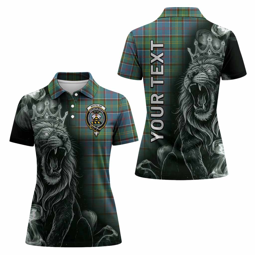 Whitelaw Tartan Women Polo Shirt Roaring Lion Heritage
