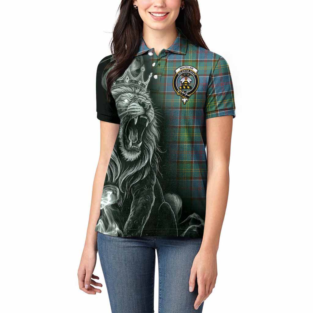 Whitelaw Tartan Women Polo Shirt Roaring Lion Heritage