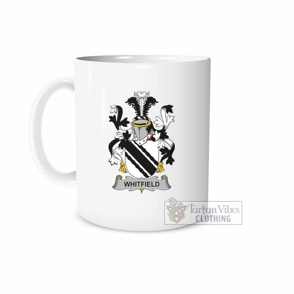 Whitfield Irish Clan Coat of Arms Ceramic Mug White - 2D-tartanvibesclothing