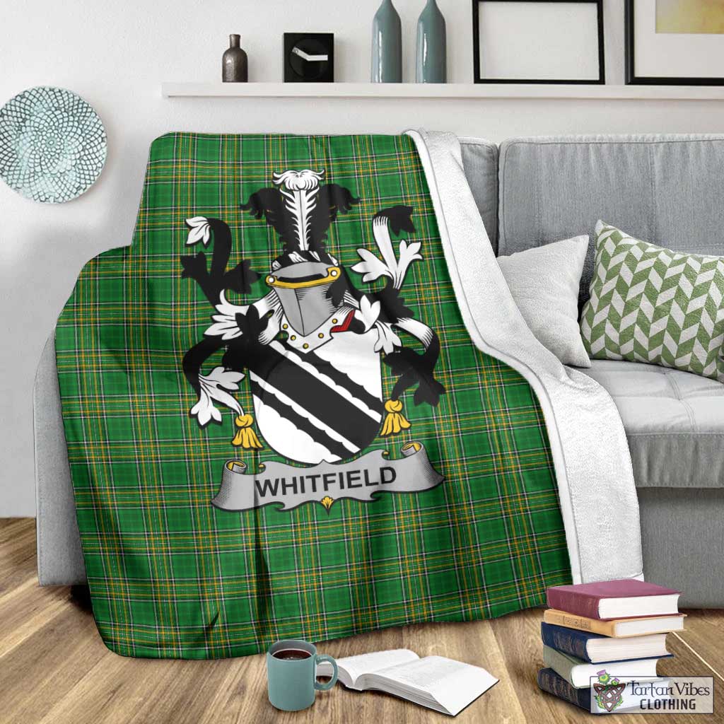 Whitfield Irish Clan Tartan Blanket with Coat of Arms - Tartan Vibes Clothing