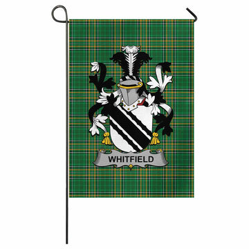 Whitfield Irish Clan Tartan Flag with Coat of Arms