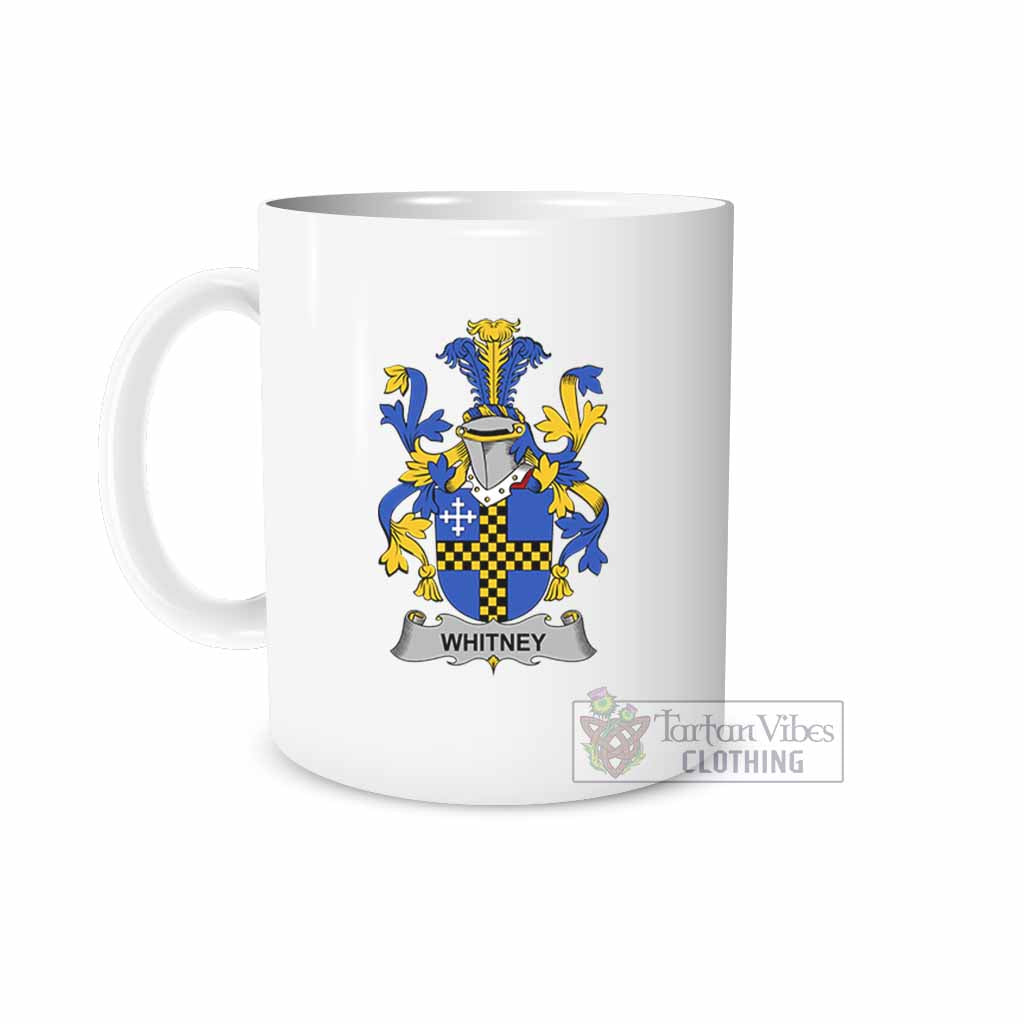 Whitney Irish Clan Coat of Arms Ceramic Mug White - 2D-tartanvibesclothing