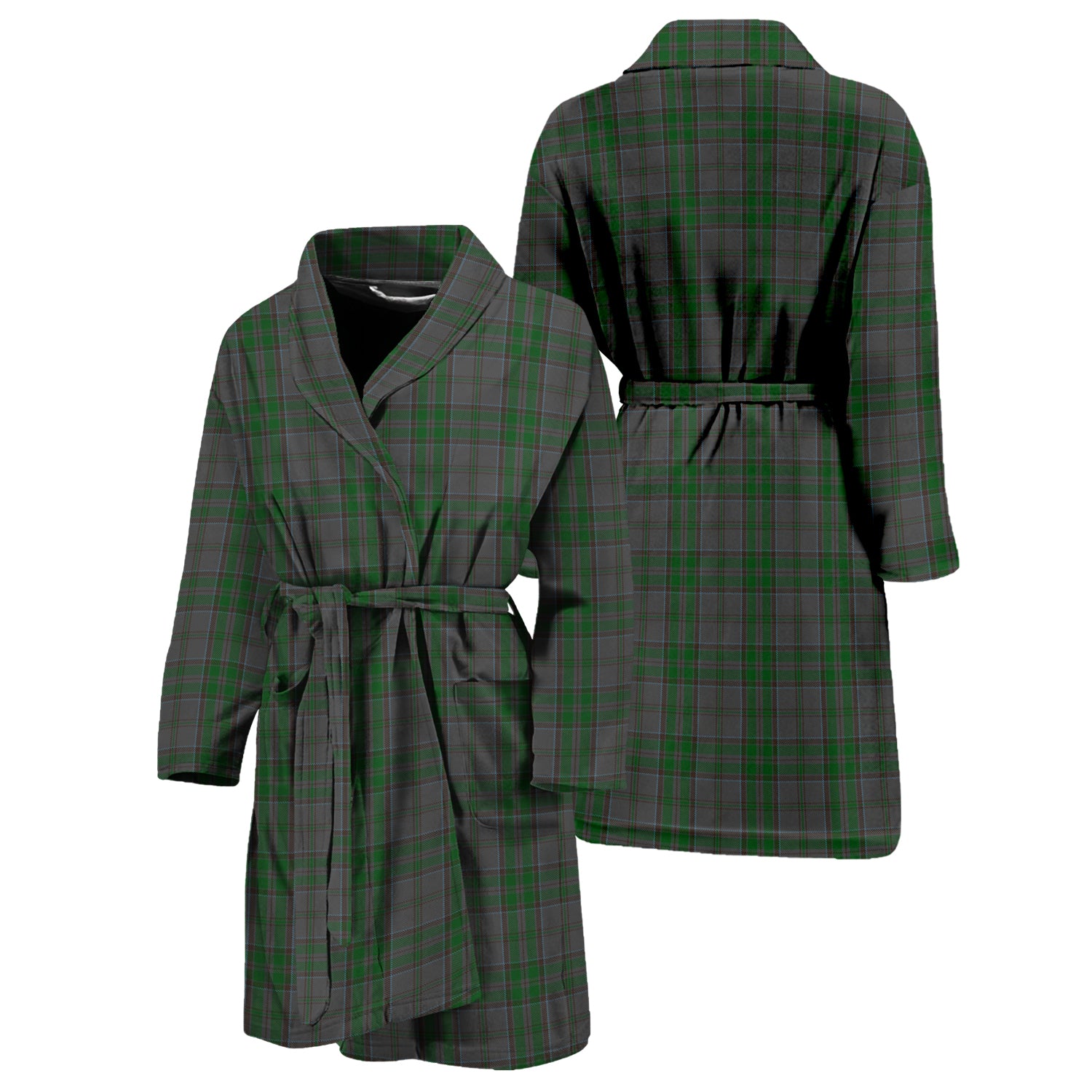 Wicklow County Ireland Tartan Bathrobe Unisex M - Tartan Vibes Clothing