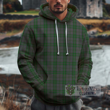 Wicklow County Ireland Tartan Cotton Hoodie