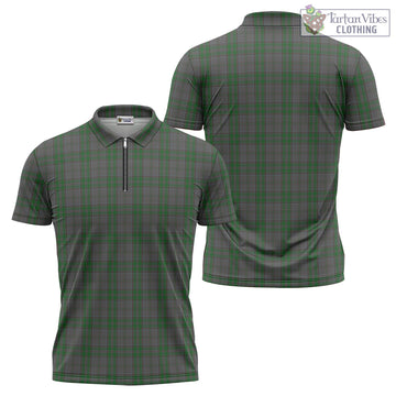 Wicklow County Ireland Tartan Zipper Polo Shirt Unisex - Tartan Vibes Clothing