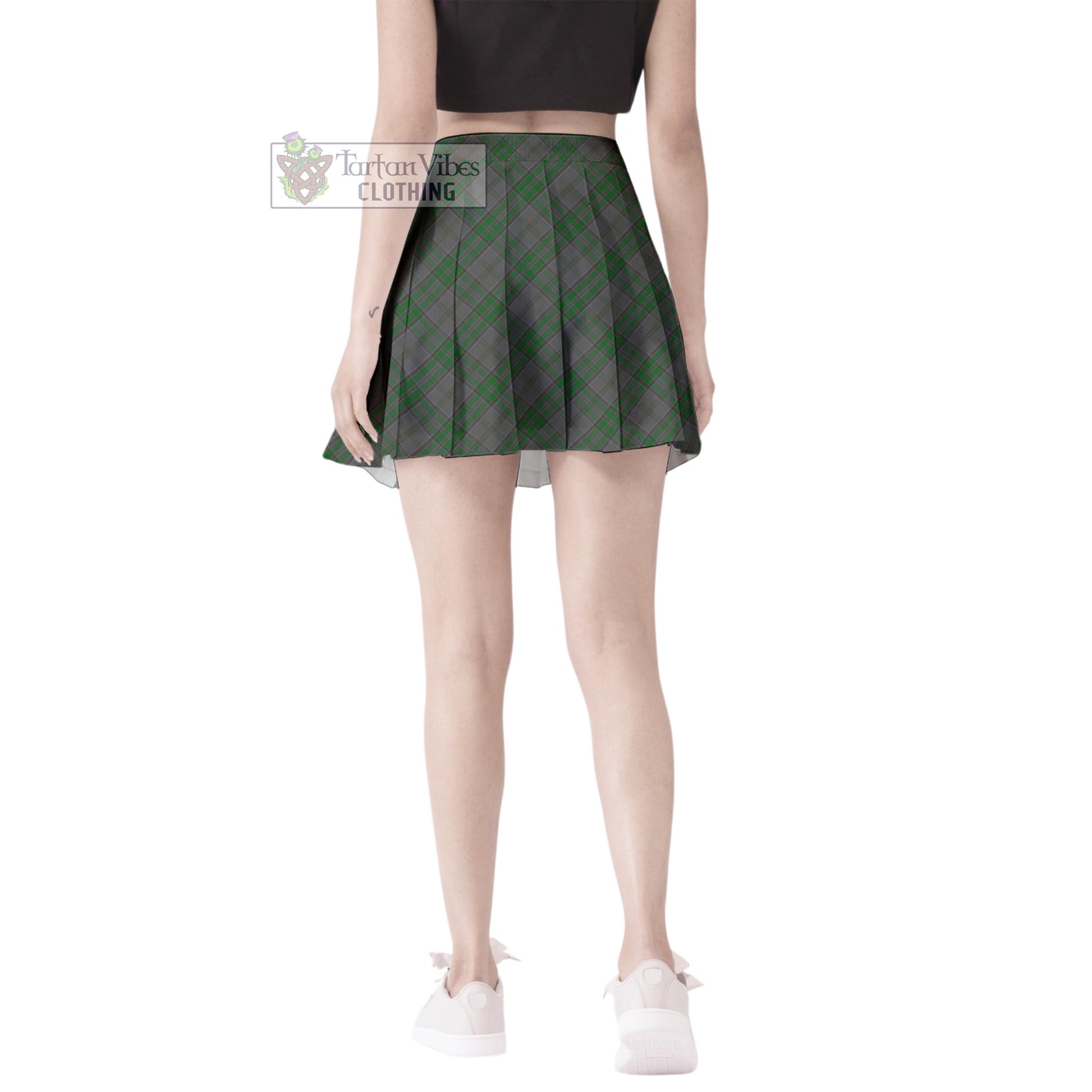 Tartan Vibes Clothing Wicklow County Ireland Tartan Women's Plated Mini Skirt