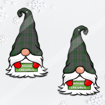 Wicklow County Ireland Gnome Christmas Ornament with His Tartan Christmas Hat
