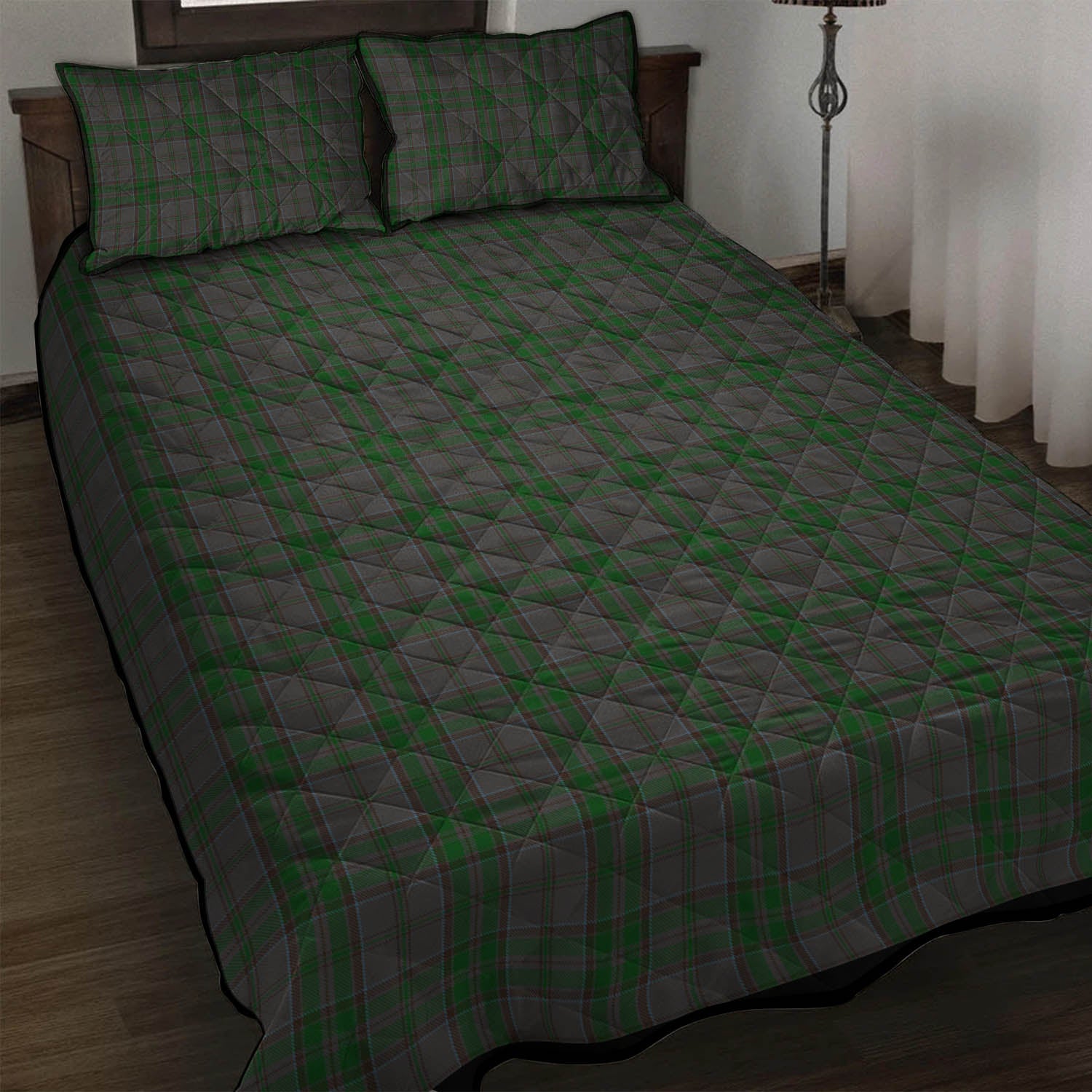 Wicklow County Ireland Tartan Quilt Bed Set - Tartan Vibes Clothing