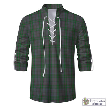 Wicklow County Ireland Tartan Men's Scottish Traditional Jacobite Ghillie Kilt Shirt