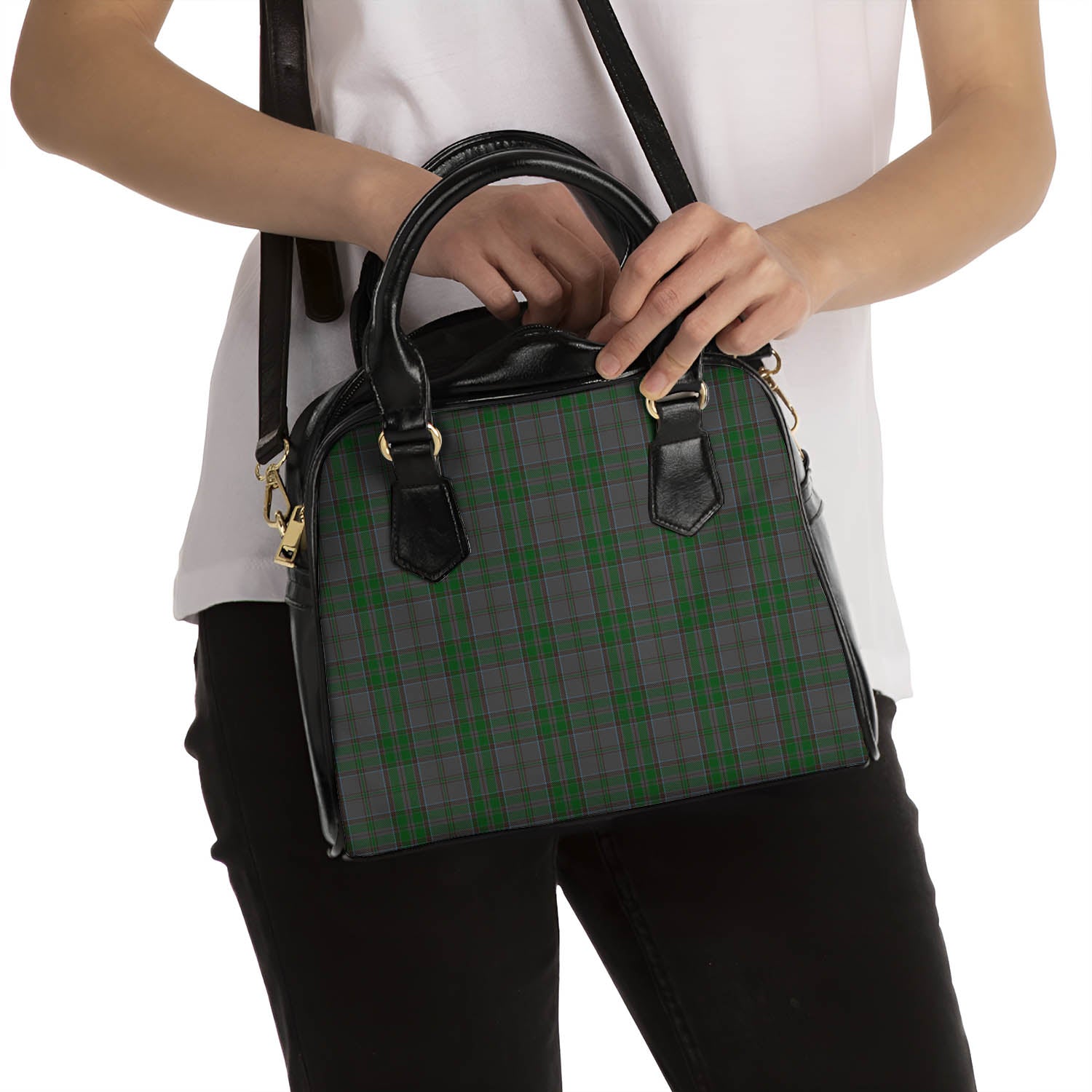 Wicklow County Ireland Tartan Shoulder Handbags - Tartan Vibes Clothing