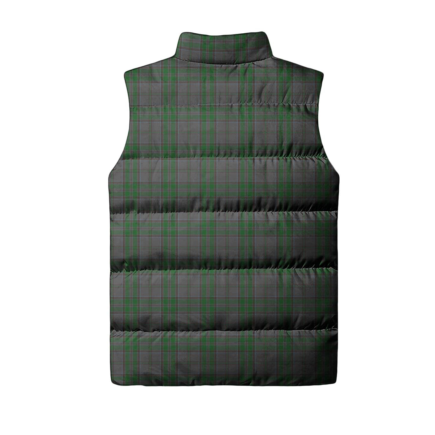 Wicklow County Ireland Tartan Sleeveless Puffer Jacket - Tartanvibesclothing