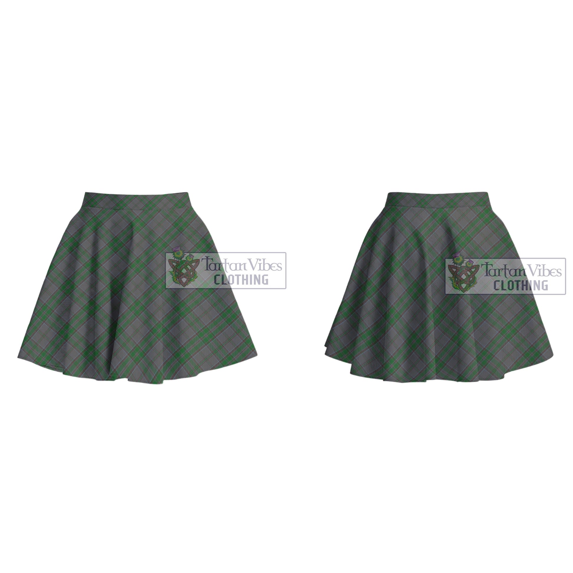 Tartan Vibes Clothing Wicklow County Ireland Tartan Women's Plated Mini Skirt