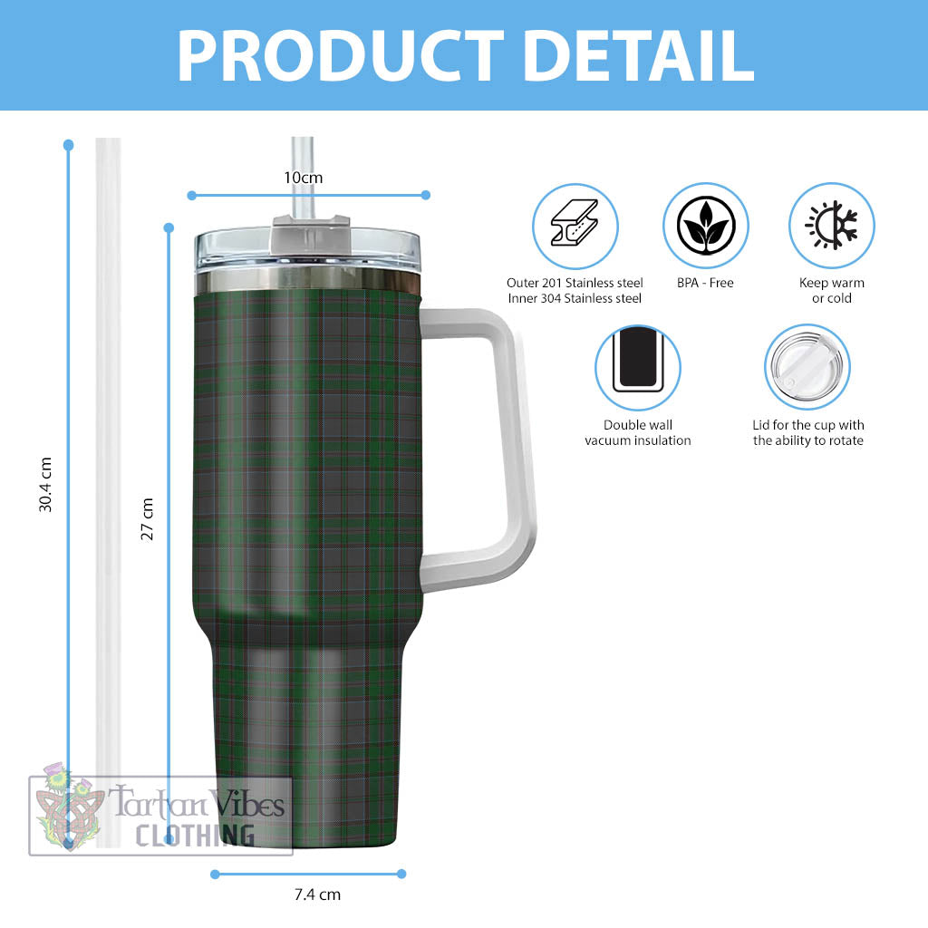 Wicklow County Ireland Tartan Tumbler with Handle - Tartan Vibes Clothing