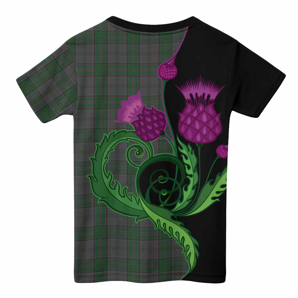 Wicklow County Ireland Tartan Kid T-shirt Traditional Scottish Thistle