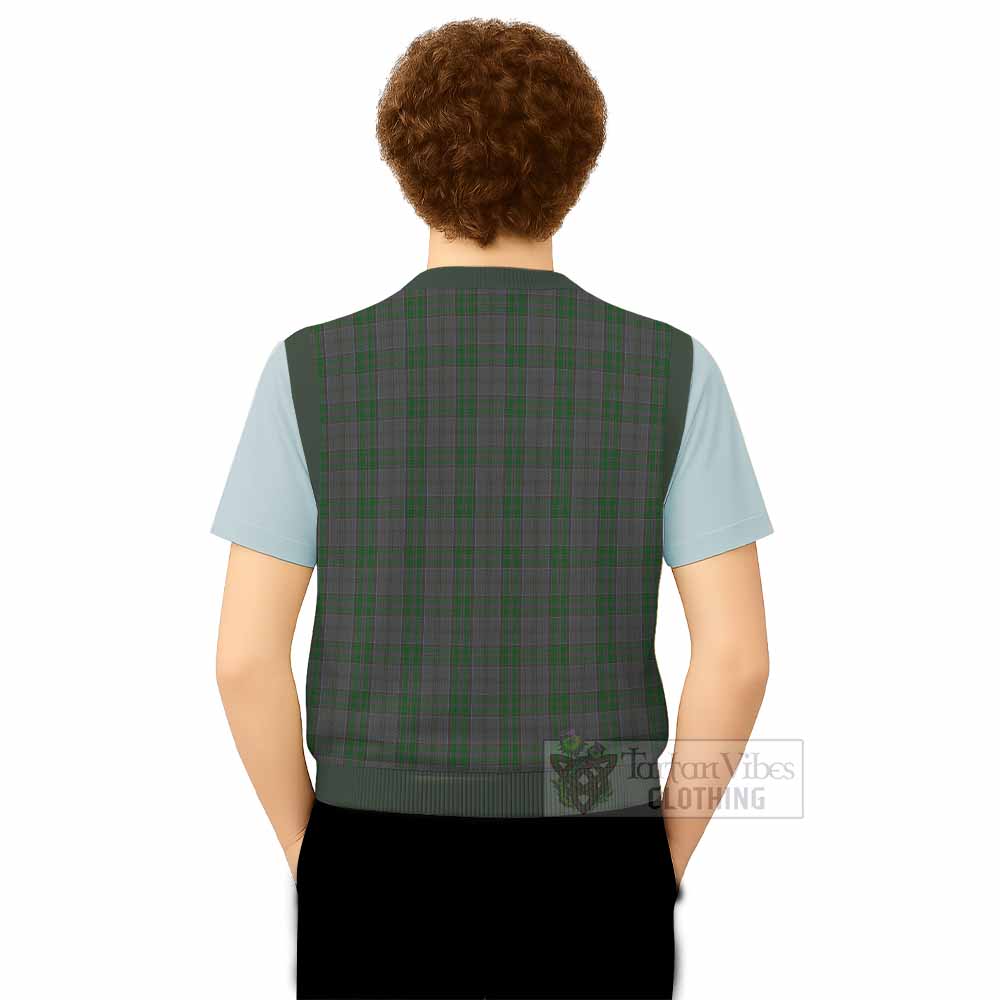 Wicklow County Ireland Tartan Knitted V-Neck Vest - Tartan Vibes Clothing