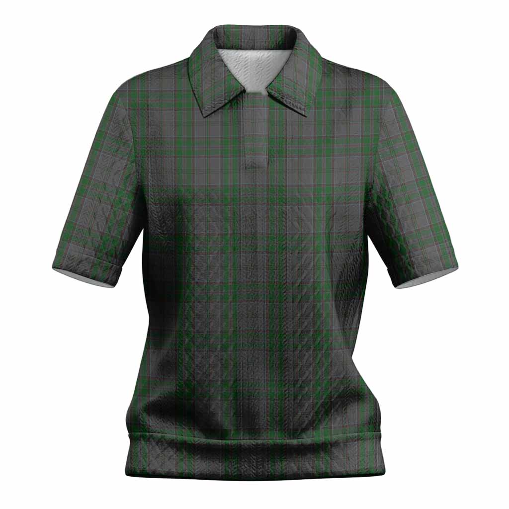 Wicklow County Ireland Tartan Women’s Polo Sweater Top